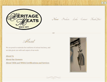 Tablet Screenshot of heritagemeatswa.com